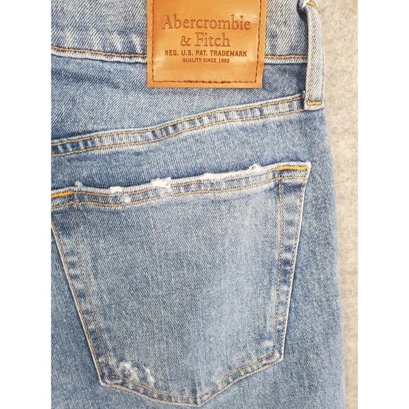 Women's Abercrombie & Fitch 32/32 Vintage Stretch 90s Slim Distressed Jeans - Picture 6 of 7